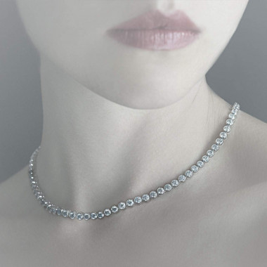 Collier diamant Perle de diamants
