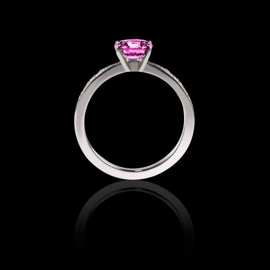 Bague saphir rose  Judith