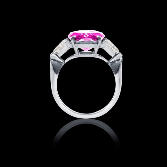 Bague saphir rose Stéphanie
