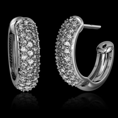 Boucles d'oreilles diamant noir Mangrove