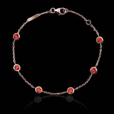 Bracelet rubis Galets